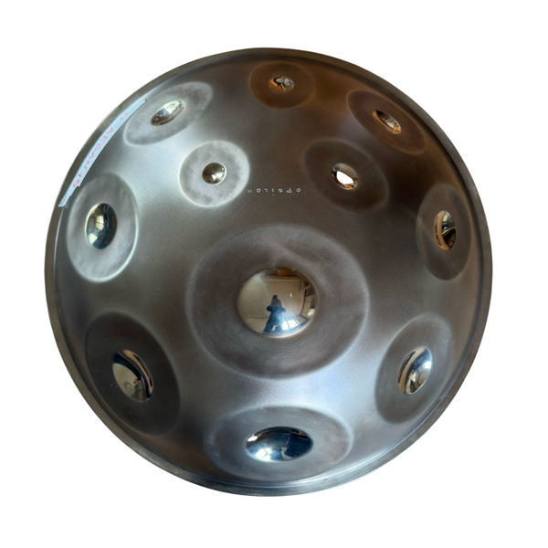 D Aegean 15 Handpan | Ember Steel / Stainless | Opsilon Handpan